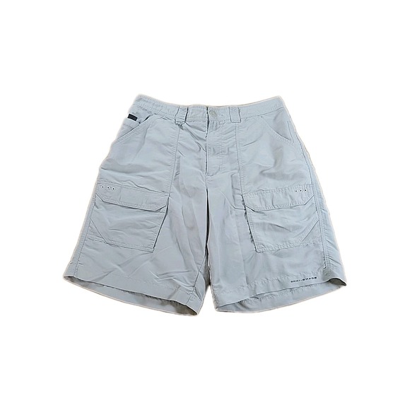 Columbia Shorts Mens 36, 10"‎ gray Omni Shade PFG Cargo Utility Fishing Outdoor - Picture 2 of 8